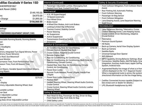 Certified 2023 Cadillac Escalade V AWD/4WD image 41