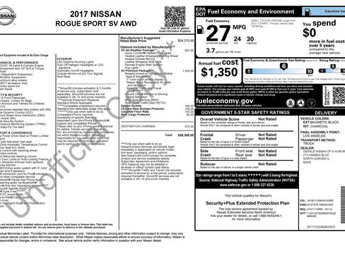 Used 2017 Nissan Rogue Sport SV w/ SV Premium Package image 38