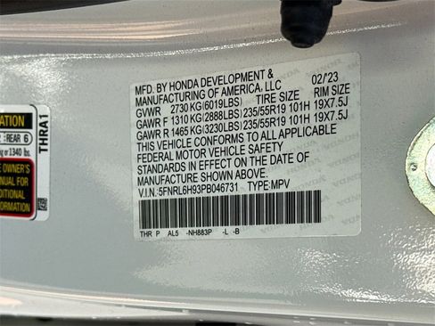 Used 2023 Honda Odyssey Elite image 35