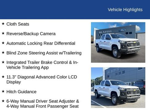 Used 2025 Chevrolet Colorado W/T w/ Advanced Trailering Package RWD image 21