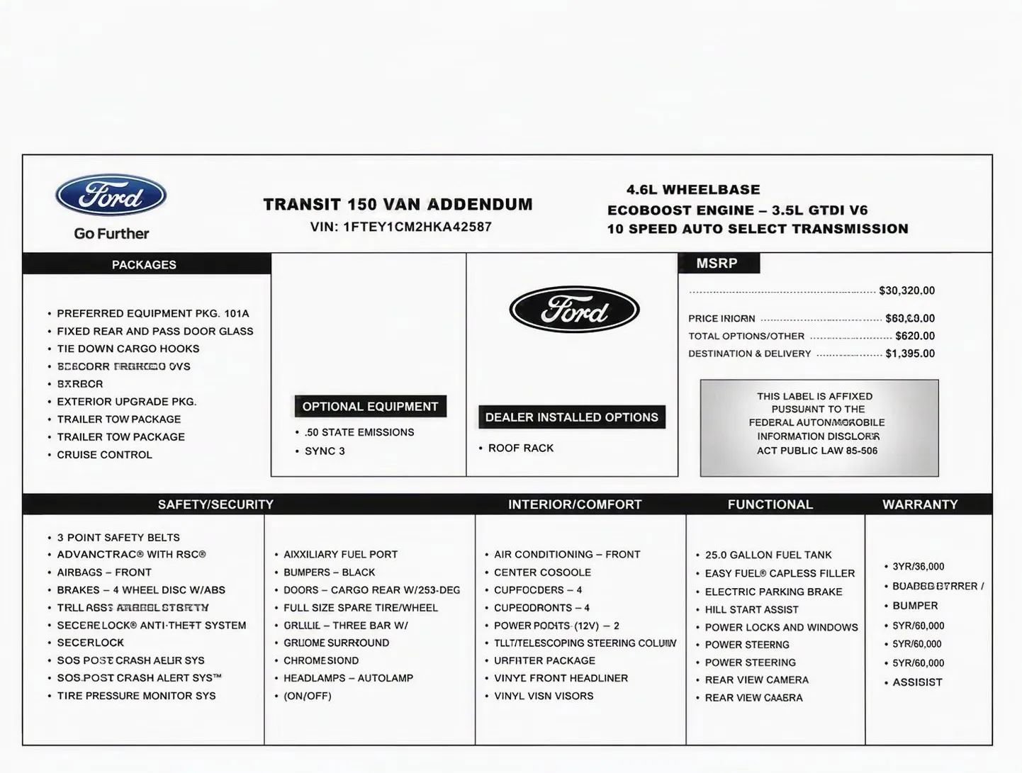 Used 2023 Ford Transit 150 Low Roof AWD image 47