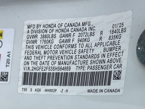 Certified 2025 Honda Civic Sport image 28