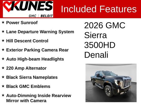 New 2026 GMC Sierra 3500 Denali w/ Technology Package AWD/4WD image 3