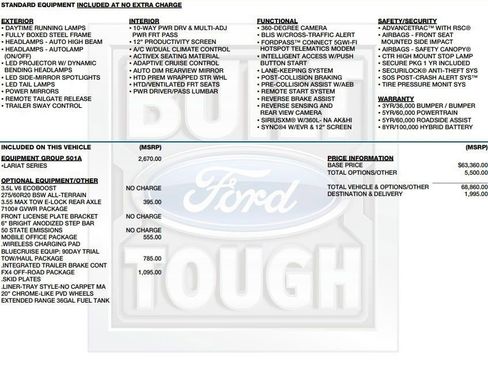 Used 2025 Ford F150 Lariat w/ Equipment Group 501A Mid AWD/4WD image 2