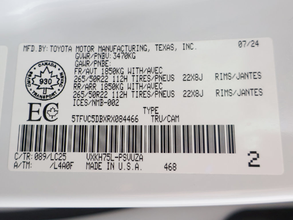 Used 2024 Toyota Tundra Capstone AWD/4WD image 61