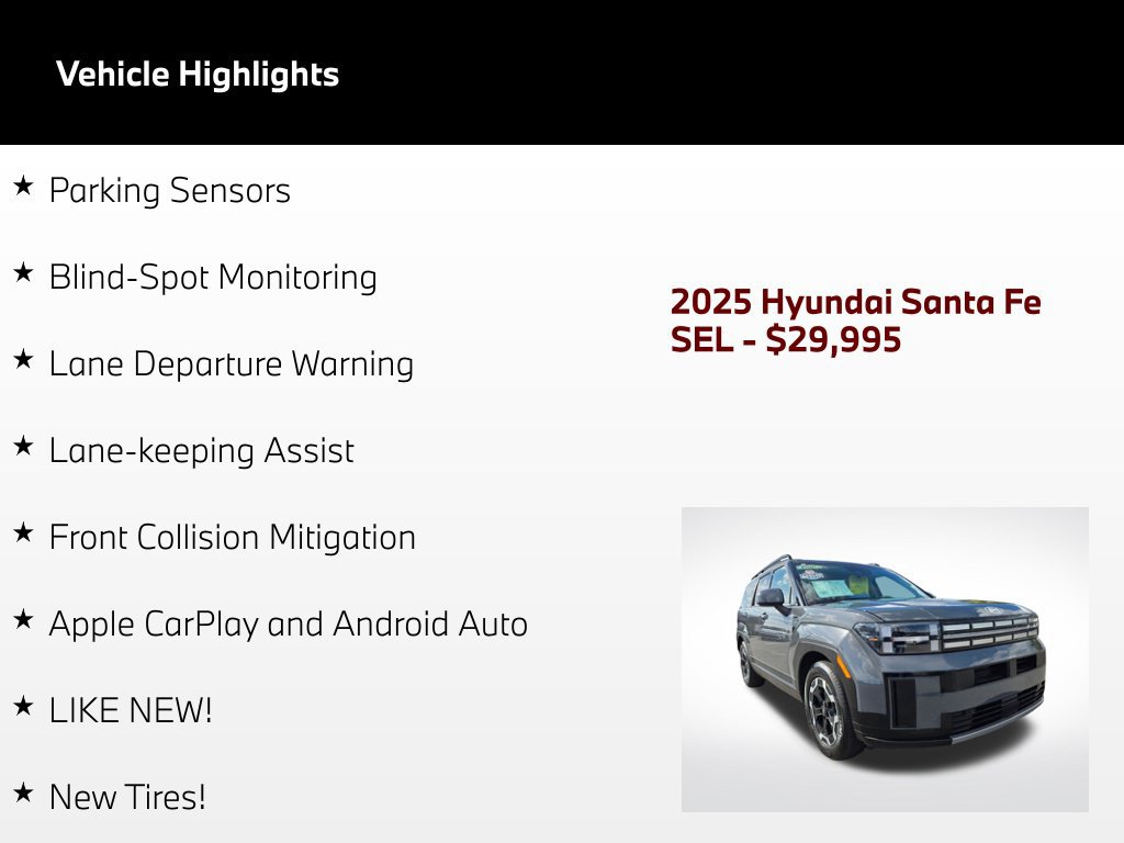 Used 2025 Hyundai Santa Fe SEL FWD image 72