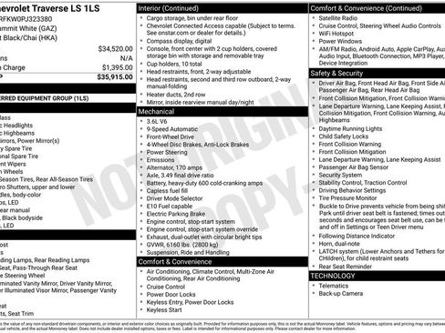 Certified 2023 Chevrolet Traverse LS image 3