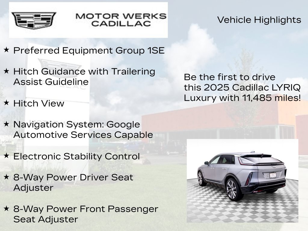 Certified 2025 Cadillac Lyriq Luxury w/ LPO, Floor Liner Package AWD/4WD image 6