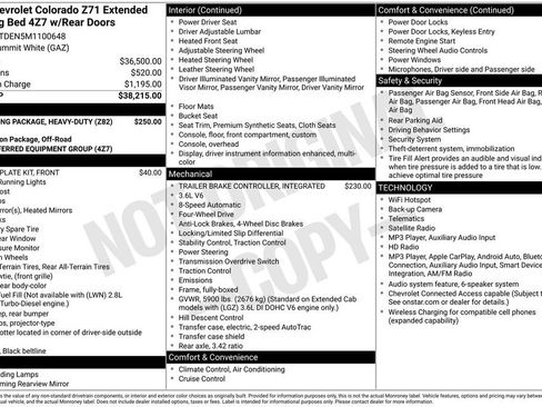 Used 2021 Chevrolet Colorado Z71 AWD/4WD image 9