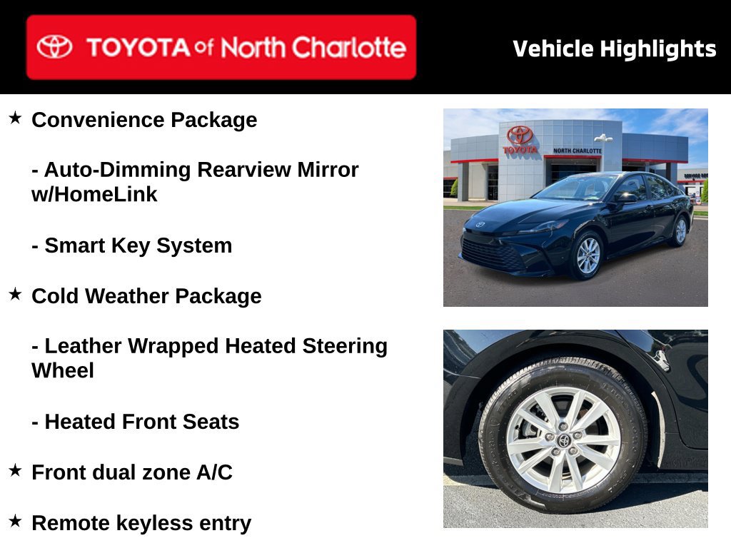 Used 2025 Toyota Camry LE w/ Convenience Package FWD image 4