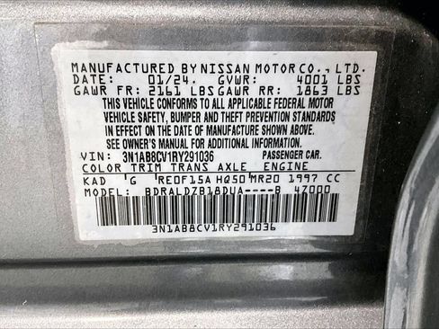 Used 2024 Nissan Sentra SV FWD image 8