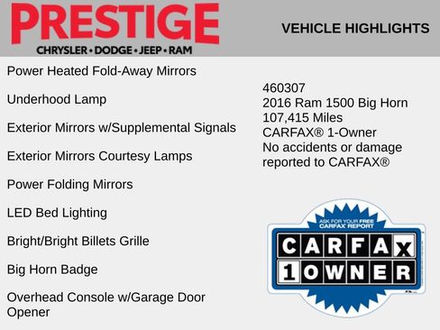 Used 2016 RAM 1500 Big Horn AWD/4WD image 12