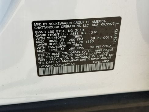 Used 2023 Volkswagen Atlas SE w/ Black Wheel Package FWD image 28