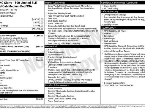 Used 2019 GMC Sierra 1500 SLE w/ SLE Value Package AWD/4WD image 11