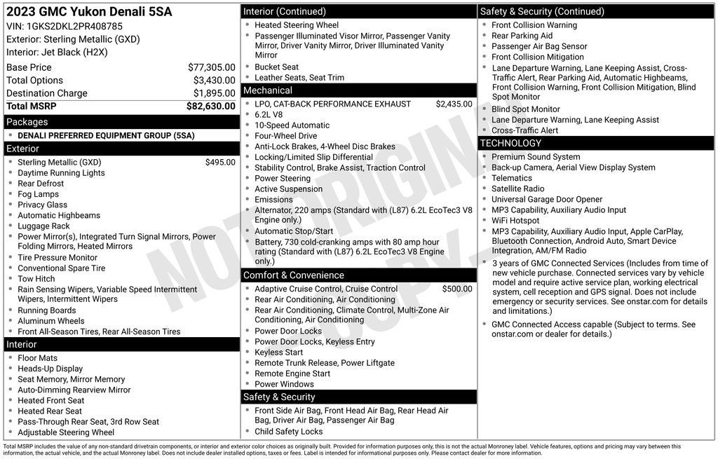 Certified 2023 GMC Yukon Denali AWD/4WD image 39