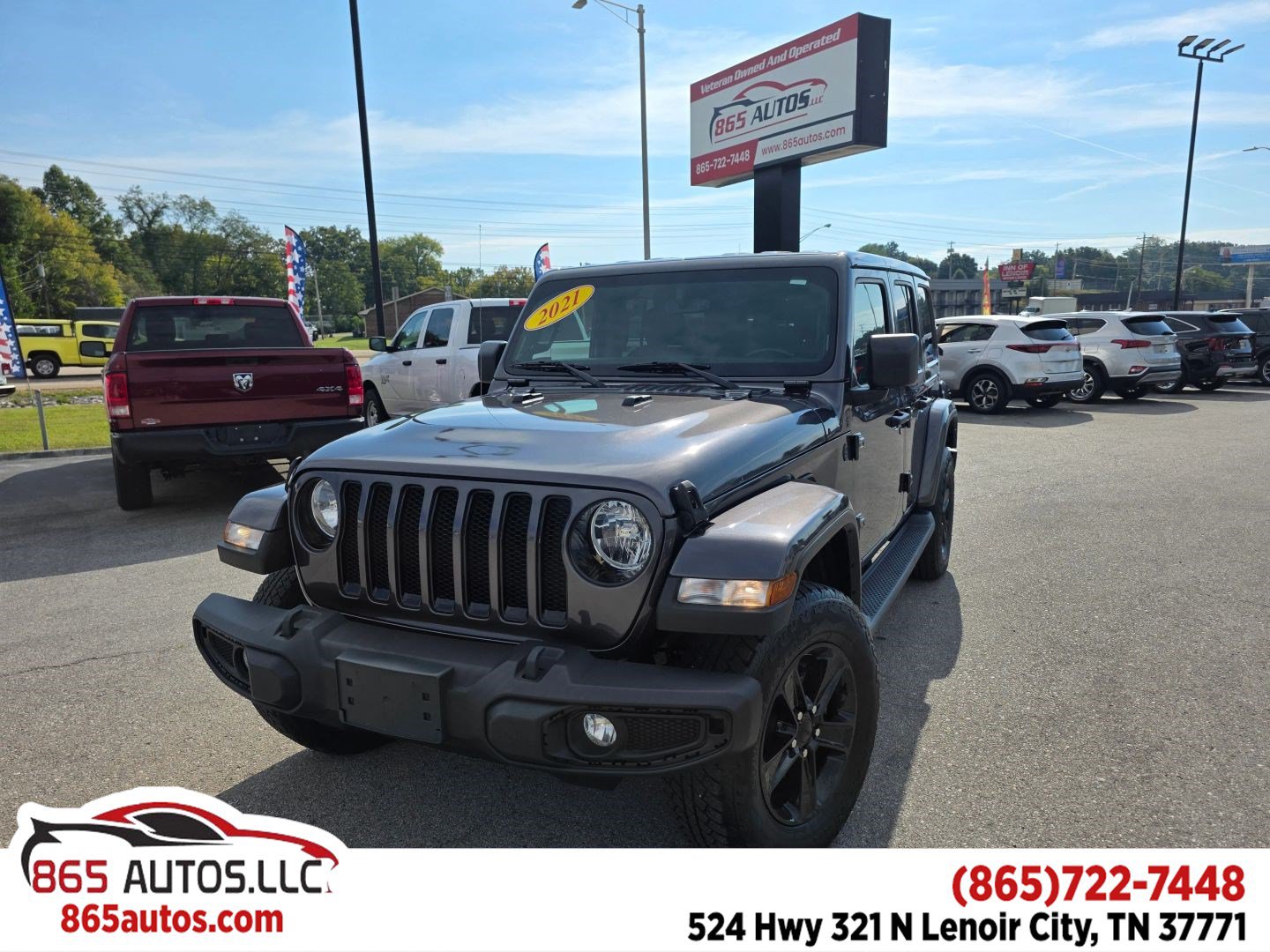 Used 2021 Jeep Wrangler Unlimited Sahara AWD/4WD image 1