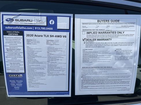 Used 2020 Acura TLX V6 SH-AWD image 29