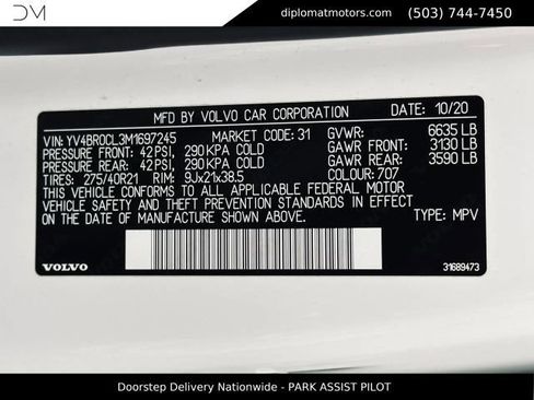 Used 2021 Volvo XC90 T8 Inscription w/ Advanced Package AWD/4WD image 57