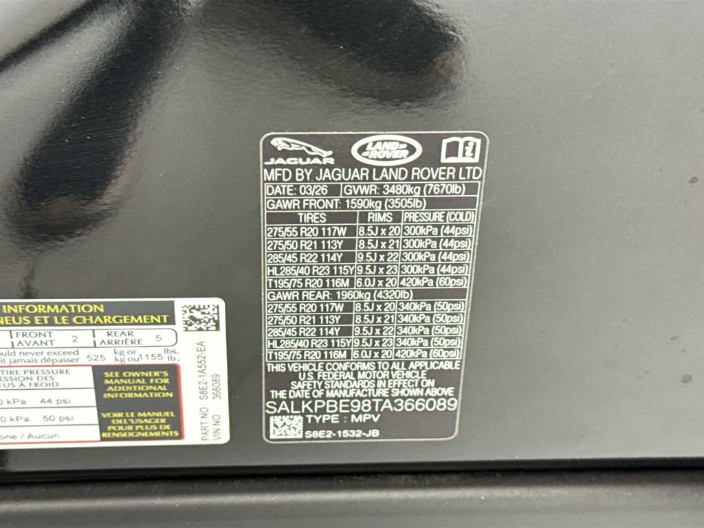 New 2026 Land Rover Range Rover Long Wheelbase SE AWD/4WD image 34