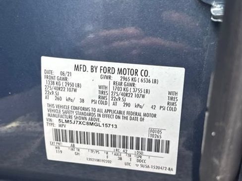 Used 2021 Lincoln Aviator Reserve w/ Equipment Group 201A AWD/4WD image 2