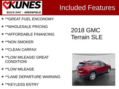 Used 2018 GMC Terrain SLE w/ Driver Convenience Package AWD/4WD image 3