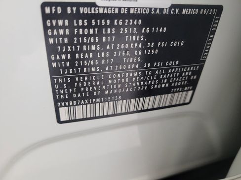 Used 2023 Volkswagen Tiguan S w/ Driver Assistance Package FWD image 33