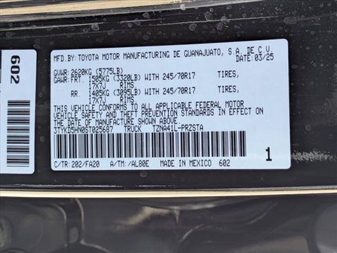 Certified 2025 Toyota Tacoma SR w/ SR Upgrade Package RWD image 23