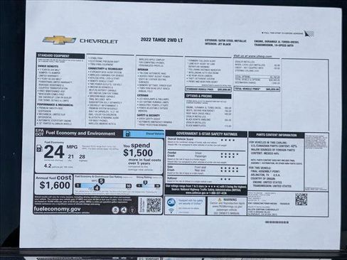 Used 2022 Chevrolet Tahoe LT RWD image 28