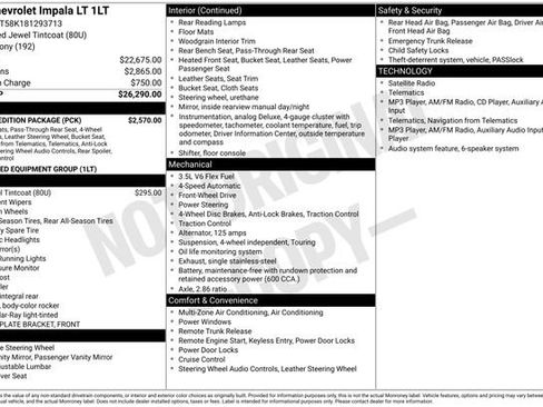 Used 2008 Chevrolet Impala LT w/ Luxury Edition Package FWD image 2