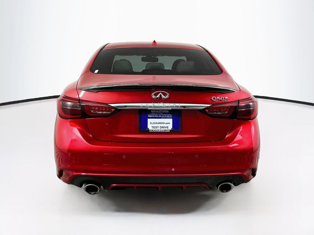 Used 2019 INFINITI Q50 Red Sport 400 w/ Carbon Fiber Package RWD image 15