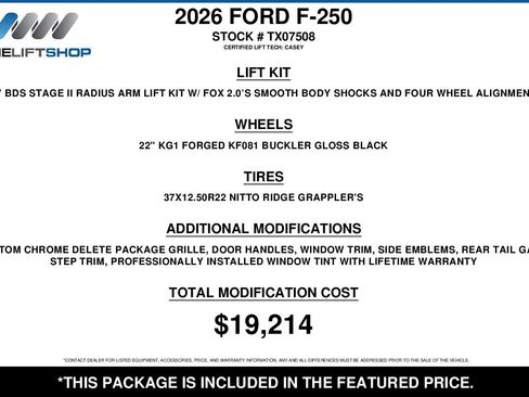 Used 2026 Ford F250 Platinum w/ Platinum Plus Package image 2
