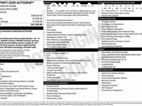 Used 2024 INFINITI QX50 Autograph image 20