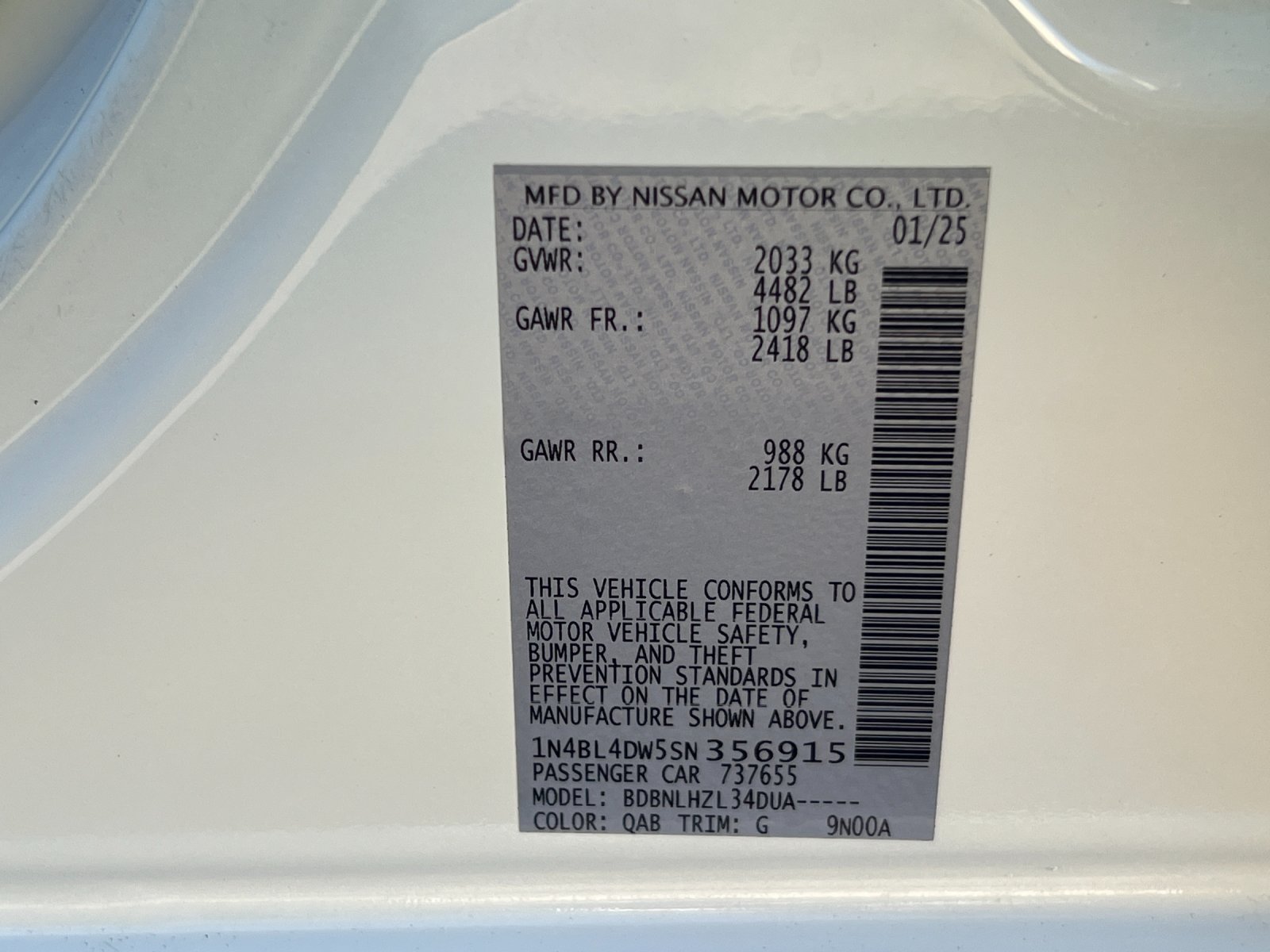 Used 2025 Nissan Altima 2.5 SV AWD/4WD image 26
