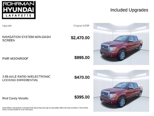 Used 2012 Ford F150 Platinum AWD/4WD image 4