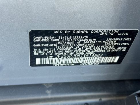 New 2026 Subaru Outback Touring XT AWD/4WD image 32