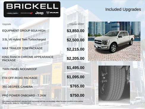 Used 2023 Ford F150 King Ranch w/ Equipment Group 601A High AWD/4WD image 5