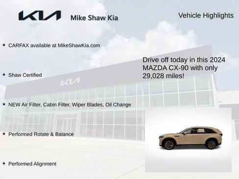 Used 2024 MAZDA CX-90 3.3 Turbo w/ Premium Plus Pkg AWD/4WD image 9