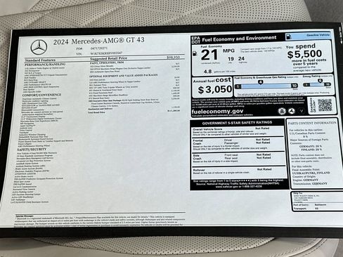 Certified 2024 Mercedes-Benz AMG GT 43 image 29
