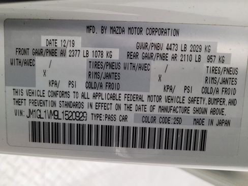 Used 2020 MAZDA MAZDA6 Touring image 33