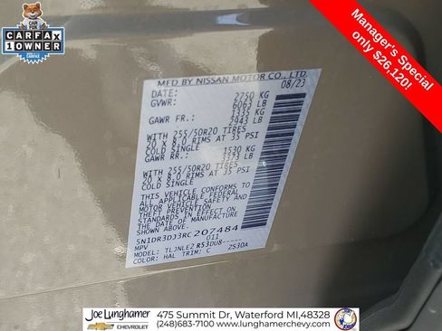 Used 2024 Nissan Pathfinder Platinum w/ Cargo Package AWD/4WD image 37