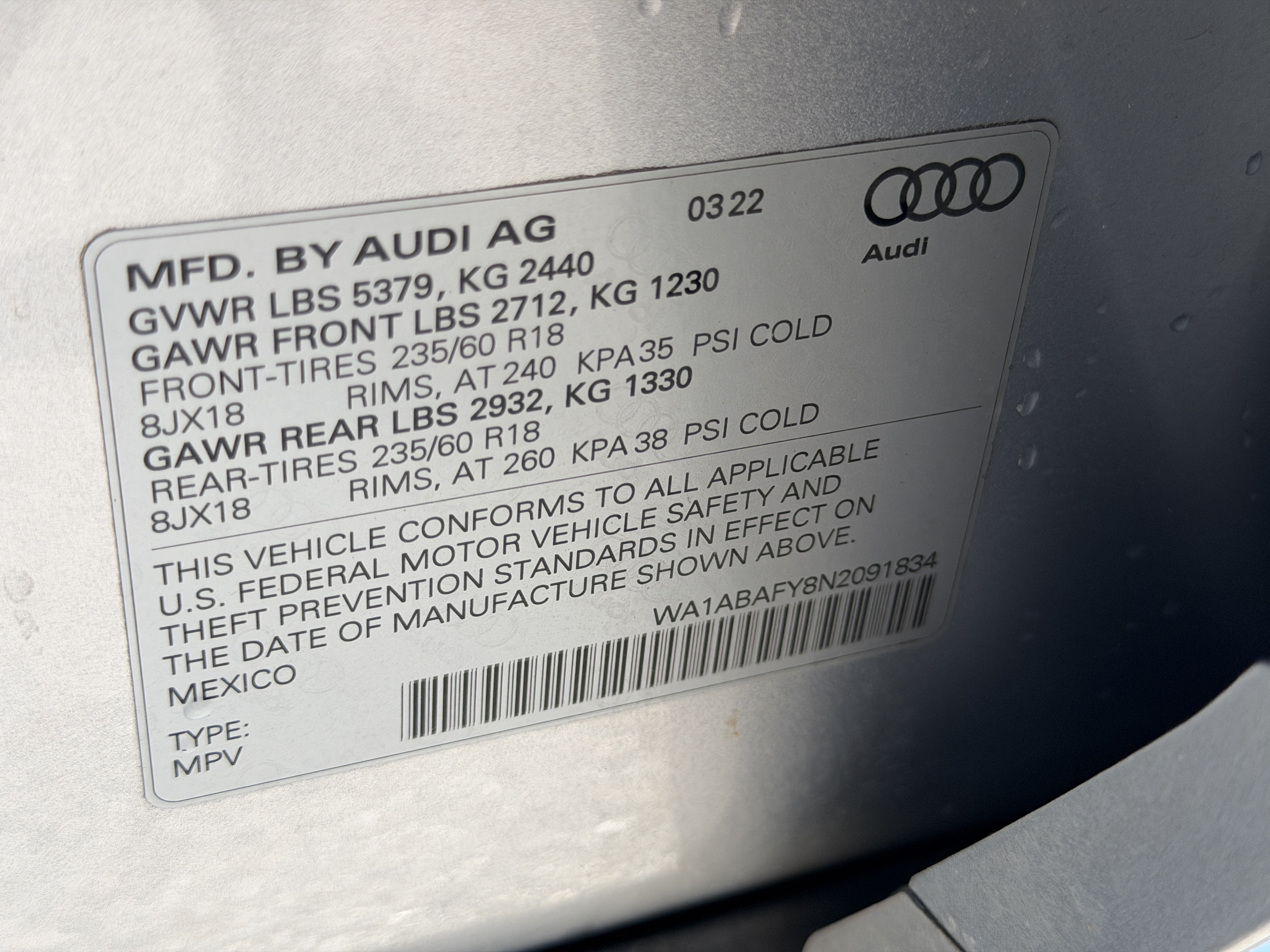 Used 2022 Audi Q5 2.0T Premium w/ Convenience Package AWD/4WD image 38