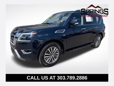 Used 2021 Nissan Armada SL w/ Captain's Chairs Package AWD/4WD image 1