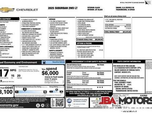 Used 2025 Chevrolet Suburban LT RWD image 32