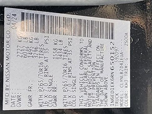 Used 2024 Nissan Frontier SV image 38