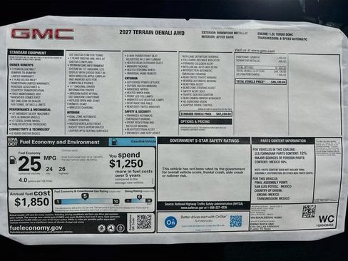 New 2027 GMC Terrain Denali AWD/4WD image 21
