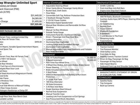 Certified 2018 Jeep Wrangler Unlimited Sport image 14