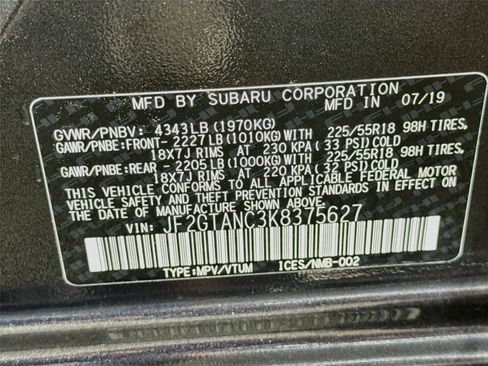Used 2019 Subaru Crosstrek 2.0i Limited w/ Moonroof Package w/Navigation AWD/4WD image 26