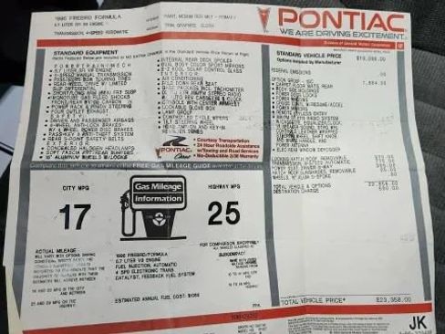 Used 1995 Pontiac Firebird Formula image 36