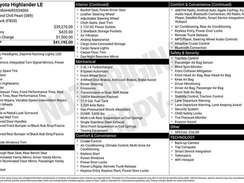 Used 2024 Toyota Highlander LE image 6