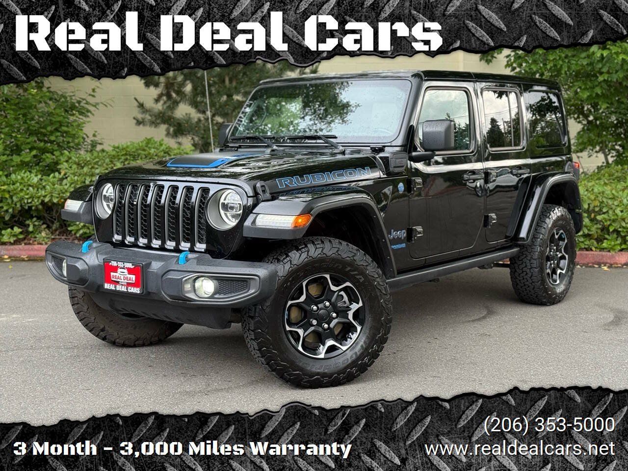 Used 2022 Jeep Wrangler Unlimited Rubicon 4xe w/ Cold Weather Group AWD/4WD image 1